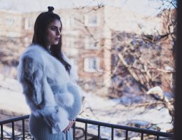 Grey & White Fur